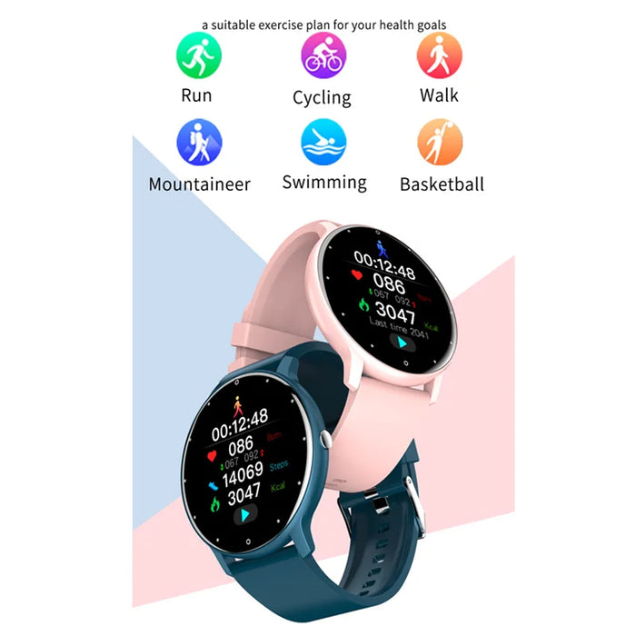 Women's smart watches Real-Time Weather Forecast Activity Tracker Whatsapp Notification Reminder IP67 Waterproof Smartwatches