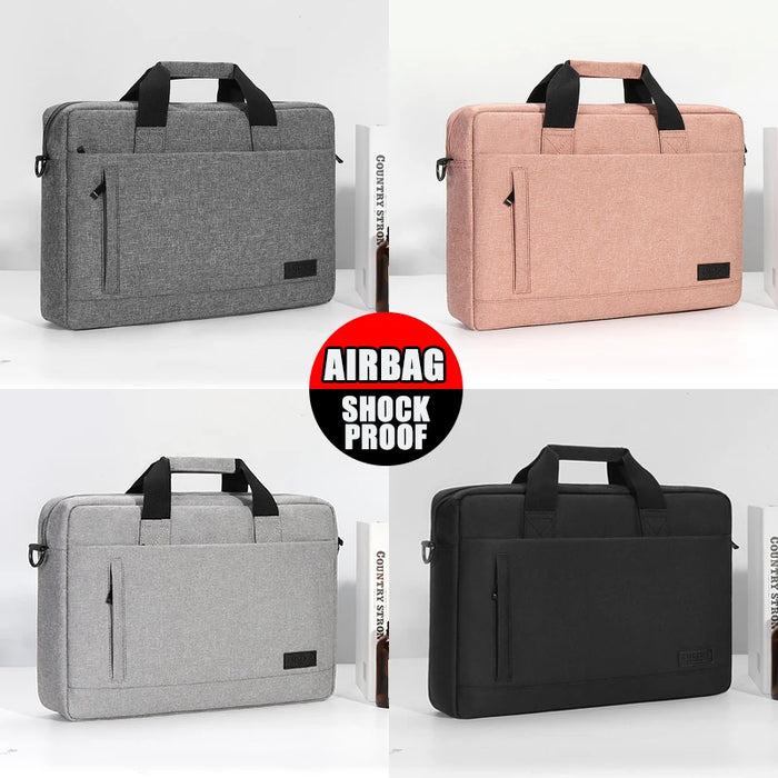 Laptop bag Sleeve Case Shoulder handBag For M1 M2 14 15 15.6 17 inch Macbook Air Pro 13.3 Huawei Asus Dell Notebook Briefcases