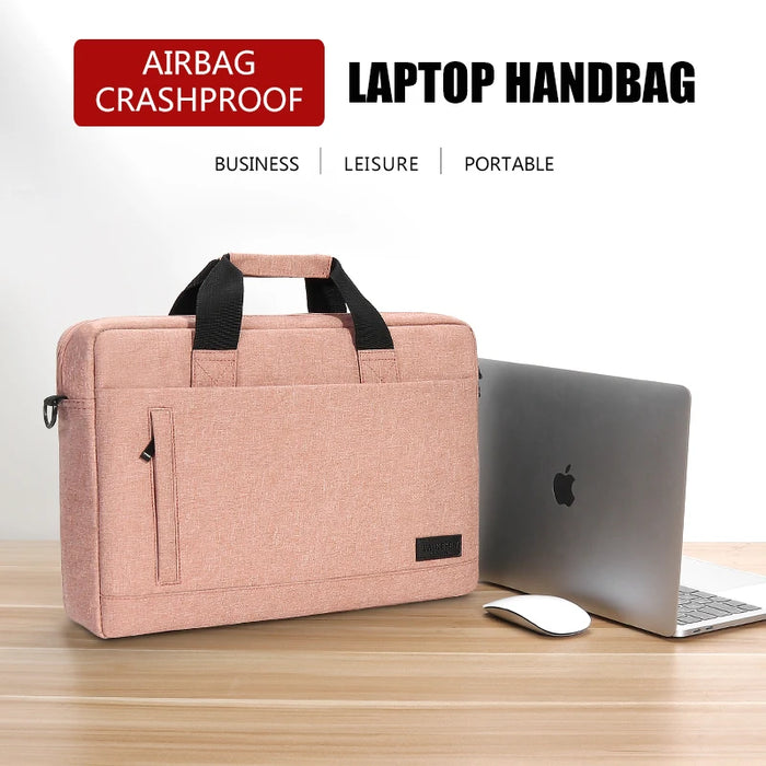 Laptop bag Sleeve Case Shoulder handBag For M1 M2 14 15 15.6 17 inch Macbook Air Pro 13.3 Huawei Asus Dell Notebook Briefcases