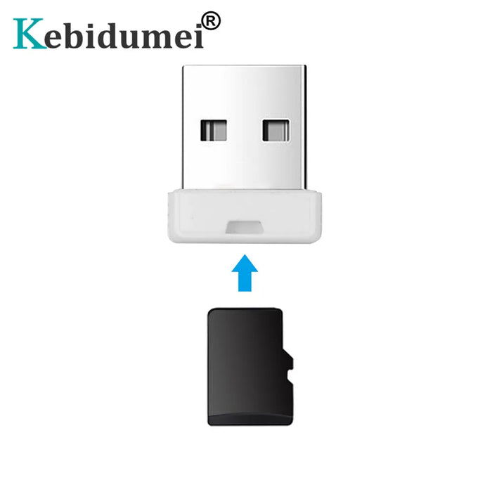 Kebidumei Mini Computer Card Reader Super Speed USB 2.0 SD Card  For Laptop Computer TF Flash Memory Card Reader Adapter usb hub