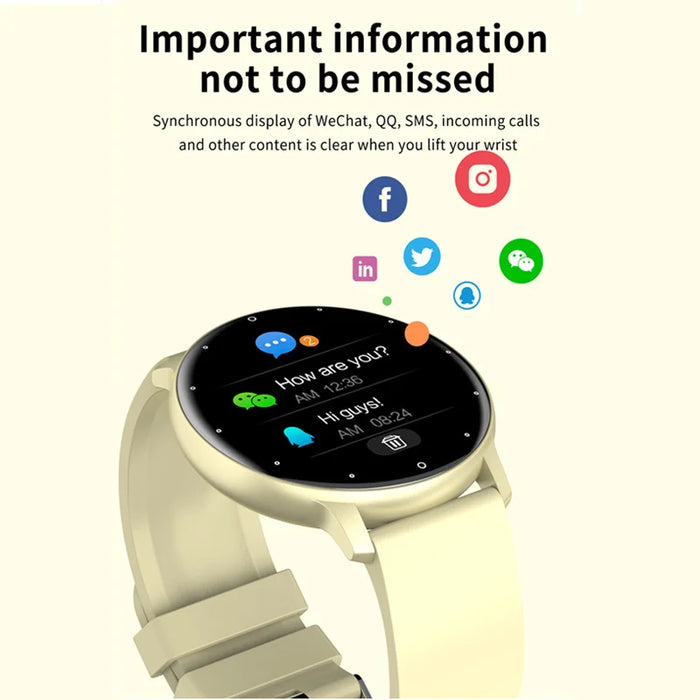 Women's smart watches Real-Time Weather Forecast Activity Tracker Whatsapp Notification Reminder IP67 Waterproof Smartwatches