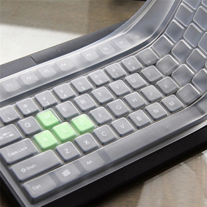 Universal 108 Keys Keyboard Cover Silicone Desktop Computer Keyboard Cover Skin Protector Film Cover for Mac Book Pro 17-inch