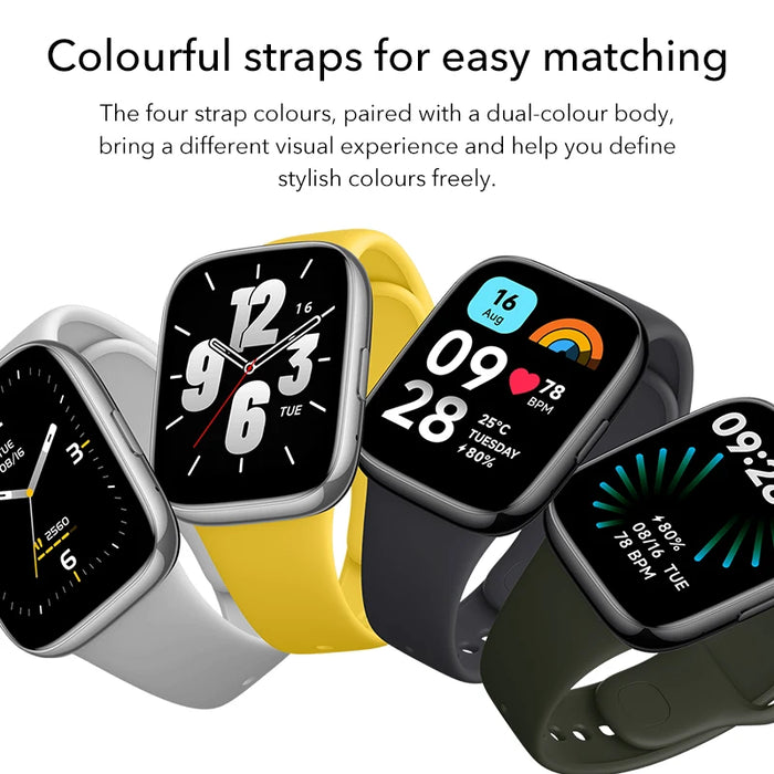 2023 Global Version Xiaomi Redmi Watch 3 Active Bluetooth Phone Call 1.83" Display 5ATM Waterproof Supports 100+ fitness modes