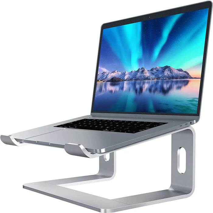 Aluminum Laptop Cooling Stand, Ergonomic Computer Stand for Laptop, Laptop Compatible with for MacBook Pro/Air, Dell, HP, Lenovo