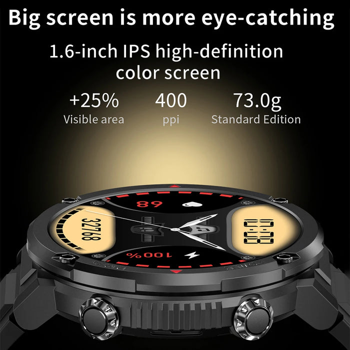 T30 Smart Watch 1.6inch 400*400 Round Screen Bluetooth Call Heart Rate Hi-Fi Speakers IP68 Waterproof Sport Tracket Smartwatch