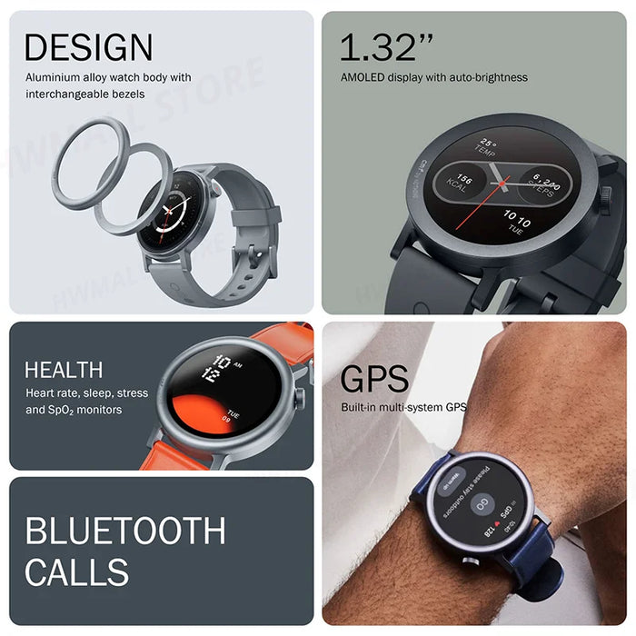 Global Version CMF by Nothing Watch Pro 2 1.32" AMOLED Bluetooth 5.3 BT Calls with AI Noise Reduction GPS Smartwatch CMF watch P