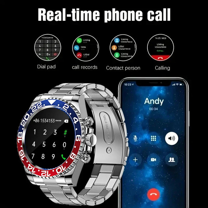 Aiweile AW12 Pro Men Smart Watch For Android IPhone Xiaomi, Sports Modes, Wireless Bluetooth Call ( Answering), Gift For Friends