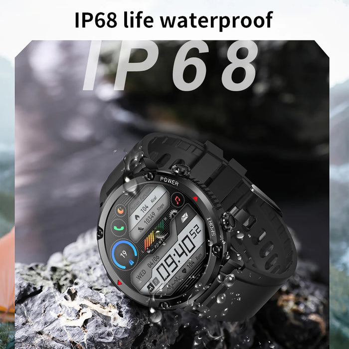 T30 Smart Watch 1.6inch 400*400 Round Screen Bluetooth Call Heart Rate Hi-Fi Speakers IP68 Waterproof Sport Tracket Smartwatch