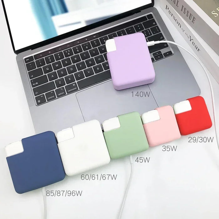 for MacBook Pro 16 inch A2485 2021 140W Charger Soft Silicone Power Adapte Case for MacBook 96 87 85 67 61 60 45 35 30 29W Case