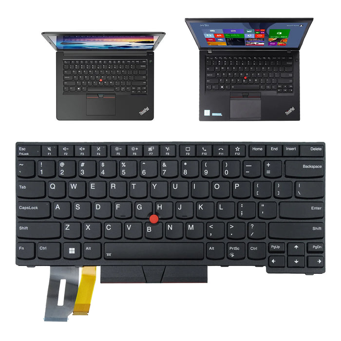 Laptop Replacement Keyboard for Lenovo ThinkPad E480 E485 E490 E495 L380 L390 L480 R480 T480S L490 T490 T495  01YP400 01YP280