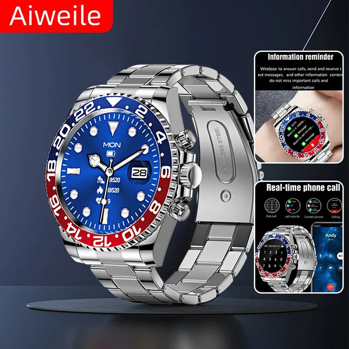 Aiweile AW12 Pro Men Smart Watch For Android IPhone Xiaomi, Sports Modes, Wireless Bluetooth Call ( Answering), Gift For Friends