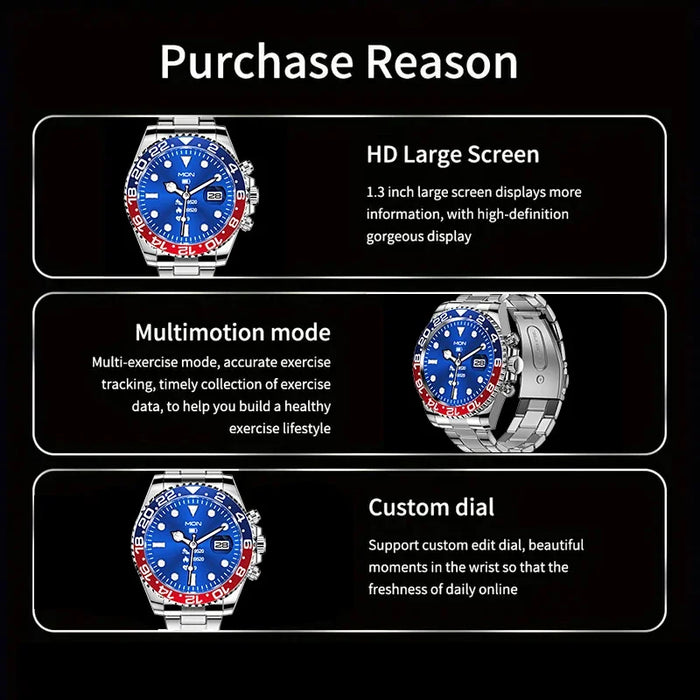 Aiweile AW12 Pro Men Smart Watch For Android IPhone Xiaomi, Sports Modes, Wireless Bluetooth Call ( Answering), Gift For Friends